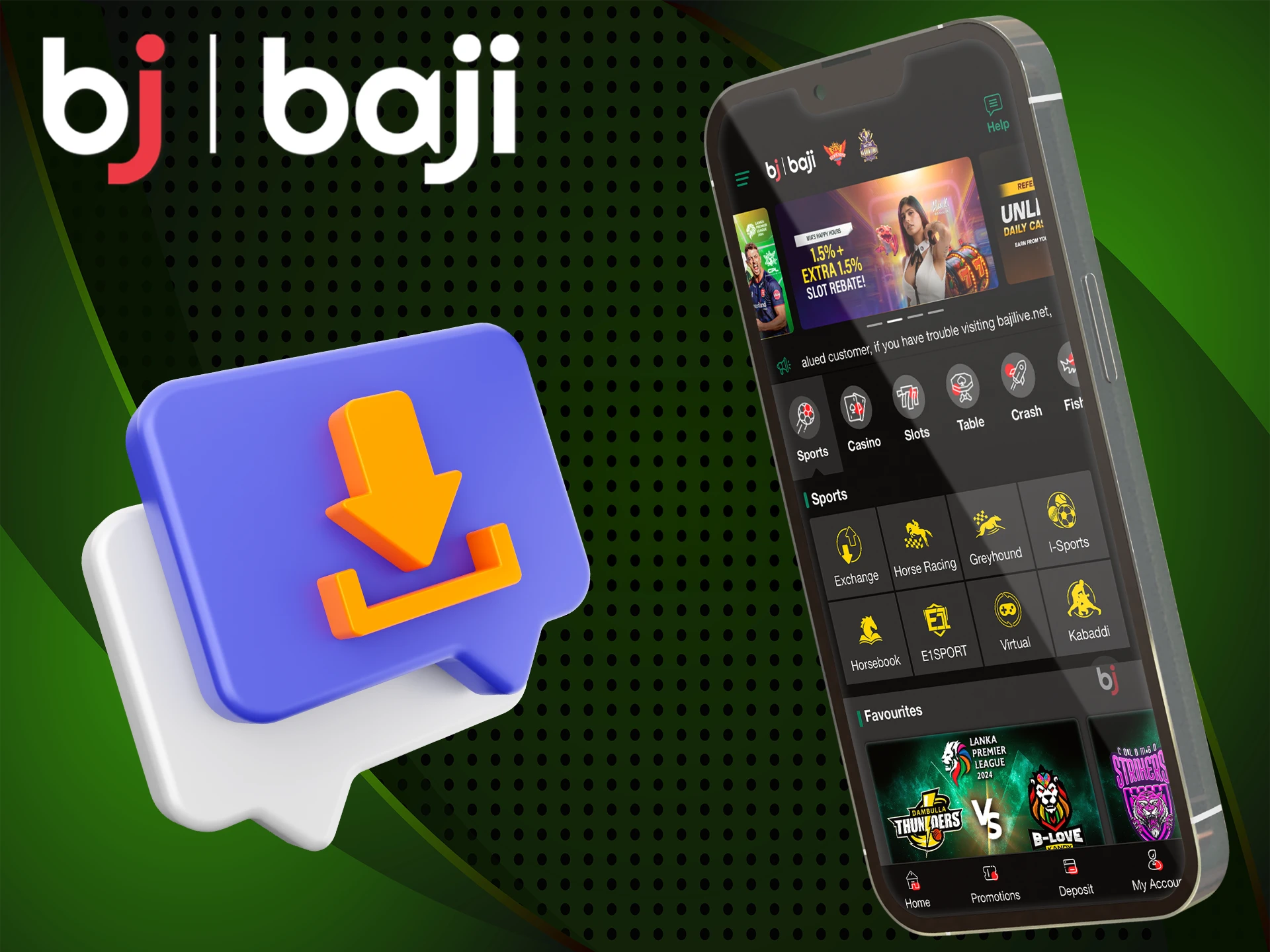 Find out why the Bj Baji App is a must have for you. Start to enjoing from betting now
