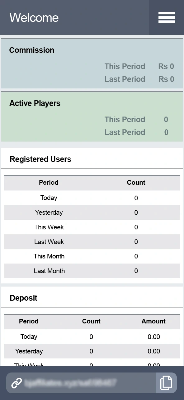 Get a link to track the users you refer to Baji Bet.