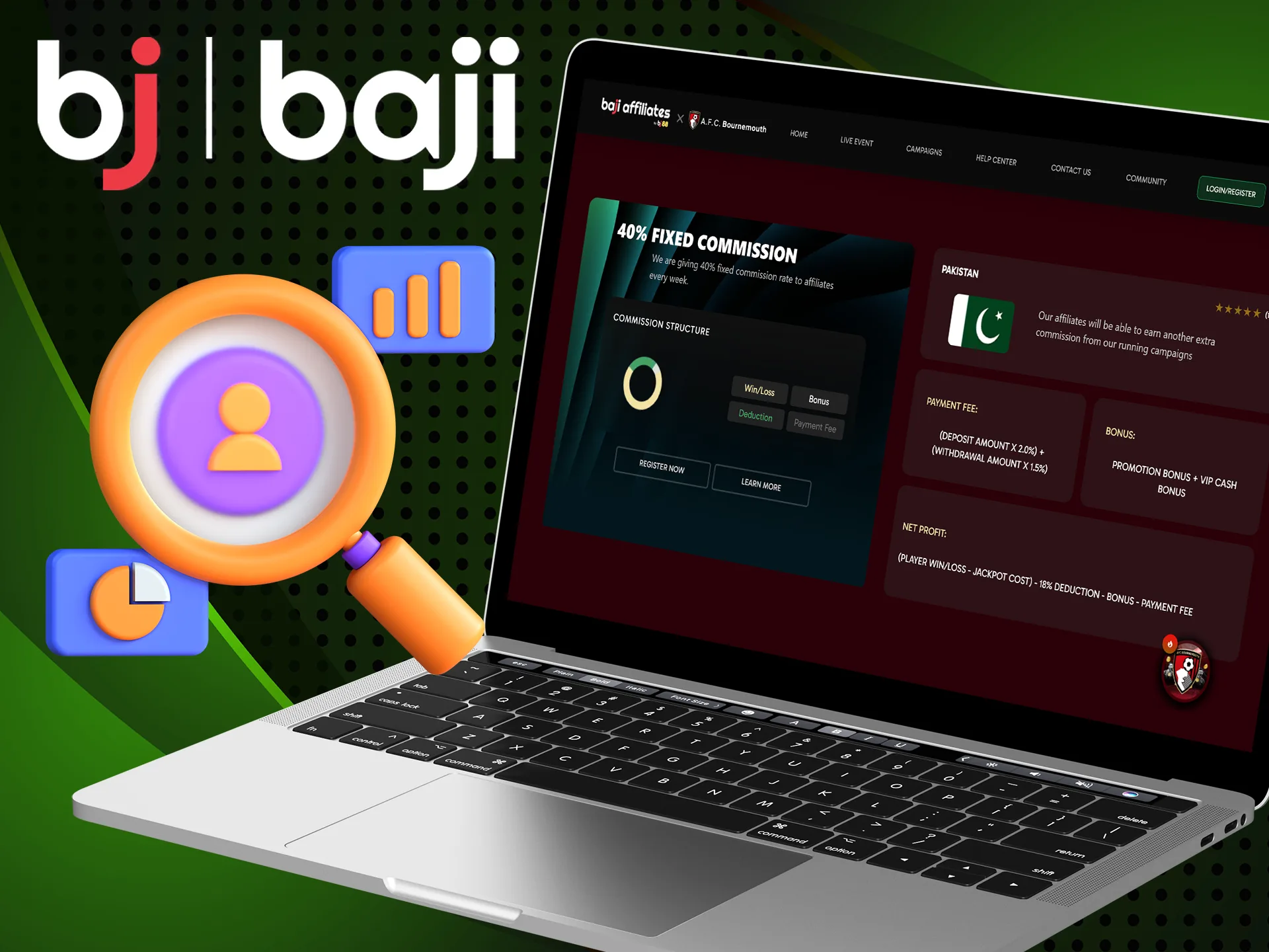 The Baji Bet affiliate program offers you modern marketing tools.