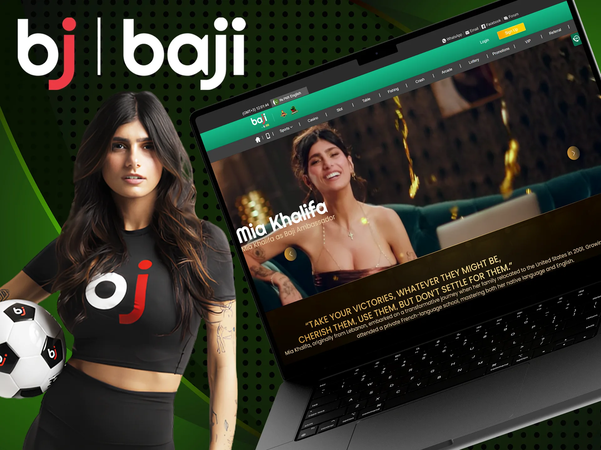 Mia Khalifa is waiting for you for big wins at Baji Bet.