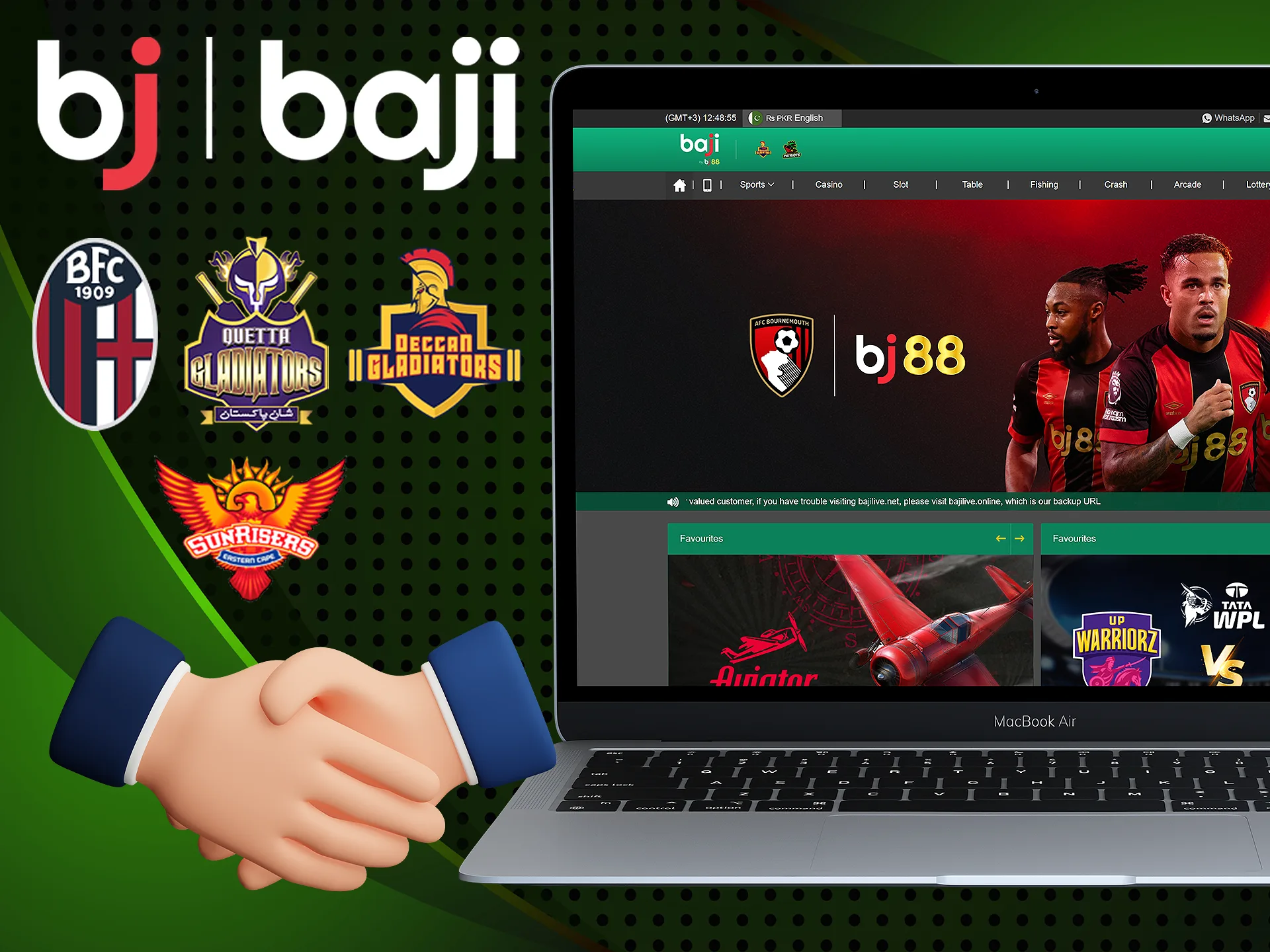 Baji has been supporting reputable and local sports clubs for several years.