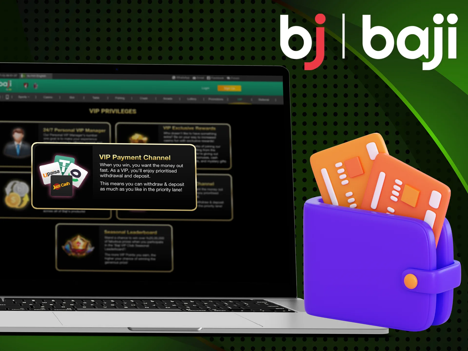 Big wins and fast withdrawals await you thanks to the Baji Bet VIP program.