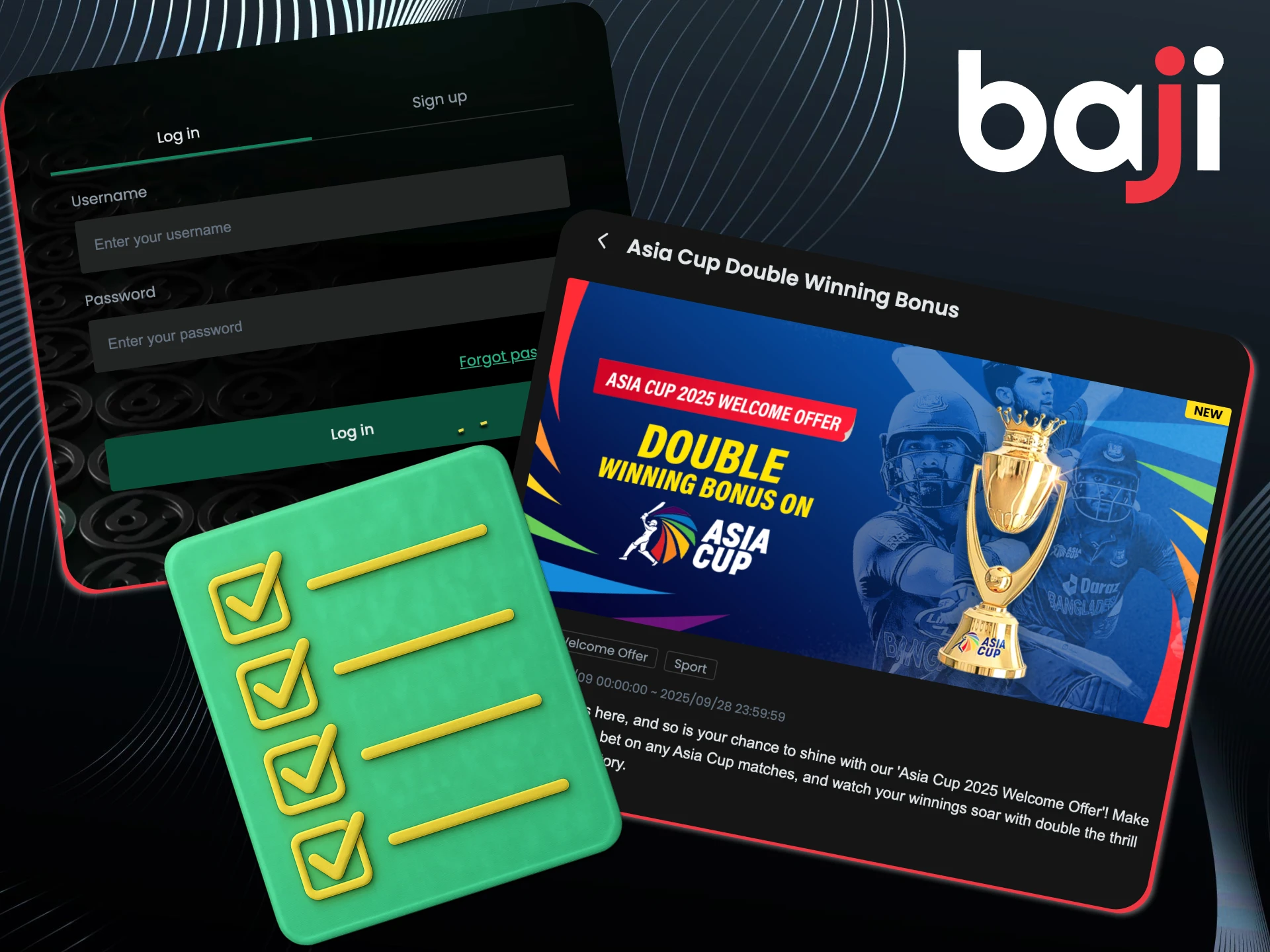 Learn how to claim bonuses easily on Baji.