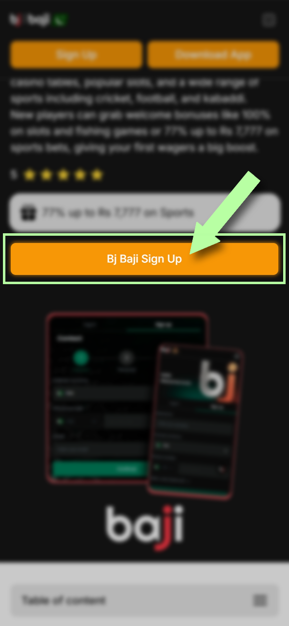 Start your Baji registration by clicking the button below.