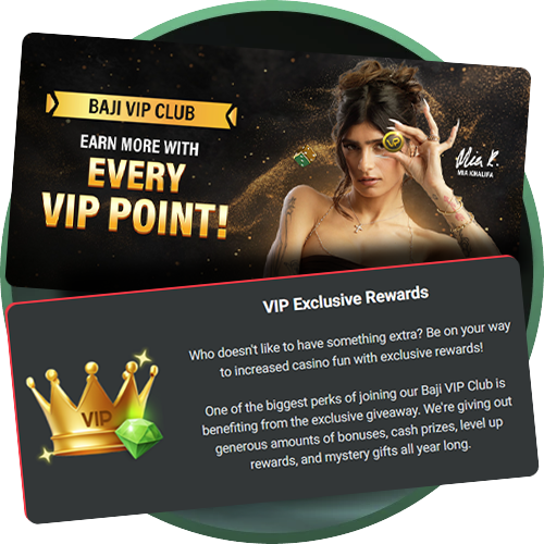 Don't miss the opportunity to receive exclusive bonuses from Baji Bet.
