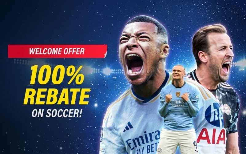 Get your soccer rebate bonus and secure your bets at Baji.